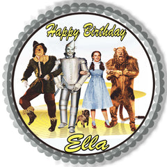 The Wizard of Oz Edible Birthday Cake Topper OR Cupcake Topper, Decor - Edible Prints On Cake (Edible Cake &Cupcake Topper)