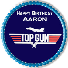 Top Gun - Edible Cake Topper OR Cupcake Topper, Decor