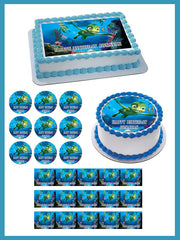 Turtles Tale - Edible Cake Topper OR Cupcake Topper, Decor