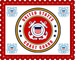 US Coast Guard - Edible Cake Topper OR Cupcake Topper, Decor