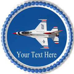 US Air Force - Thunderbirds 17 - Edible Cake Topper, Cupcake Toppers, Strips
