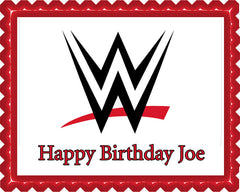 WWE Edible Birthday Cake Topper OR Cupcake Topper, Decor