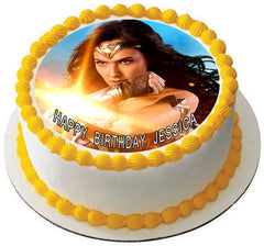 Wonder Woman (Nr2) - Edible Cake Topper OR Cupcake Topper, Decor