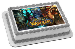 WORLD OF WARCRAFT - Edible Cake Topper OR Cupcake Topper, Decor