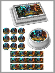 WORLD OF WARCRAFT - Edible Cake Topper OR Cupcake Topper, Decor