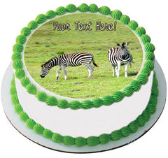 Zebra - Edible Cake Topper, Cupcake Toppers, Strips