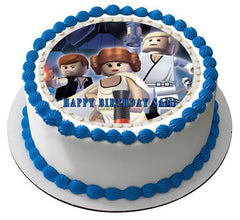Lego Star Wars 7 Edible Birthday Cake Topper OR Cupcake Topper, Decor - Edible Prints On Cake (Edible Cake &Cupcake Topper)