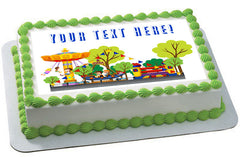 Kids Carnival - Edible Cake Topper, Cupcake Toppers, Strips