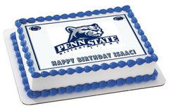 Penn State Nittany Lions Time Edible Birthday Cake Topper OR Cupcake Topper, Decor - Edible Prints On Cake (Edible Cake &Cupcake Topper)