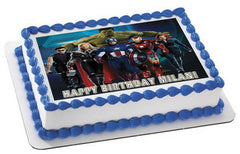 AVANGERS SILLY - Edible Cake Topper, Cupcake Toppers, Strips