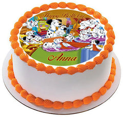101 DALMATIANS Edible Birthday Cake Topper OR Cupcake Topper, Decor - Edible Prints On Cake (EPoC)