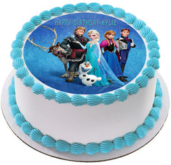 FROZEN 3  Edible Birthday Cake Topper OR Cupcake Topper, Decor - Edible Prints On Cake (Edible Cake &Cupcake Topper)