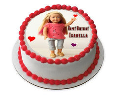 American Girl 1 Edible Birthday Cake Topper OR Cupcake Topper, Decor - Edible Prints On Cake (Edible Cake &Cupcake Topper)
