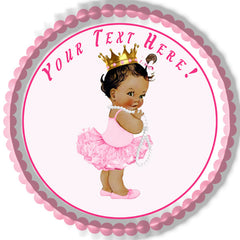 Baby Girl Afro Puffs - Edible Cake Topper, Cupcake Toppers, Strips