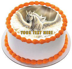 Pegasus - Edible Cake Topper, Cupcake Toppers, Strips