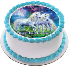 Unicorn - Edible Cake Topper, Cupcake Toppers, Strips
