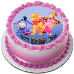 Winnie Pooh (Nr2) - Edible Cake Topper OR Cupcake Topper, Decor