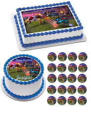 Skylander Giants 2 Edible Birthday Cake Topper OR Cupcake Topper, Decor - Edible Prints On Cake (Edible Cake &Cupcake Topper)