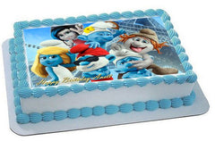 Smurfs 2  1 Edible Birthday Cake Topper OR Cupcake Topper, Decor - Edible Prints On Cake (Edible Cake &Cupcake Topper)