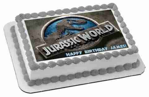 Jurassic World - Edible Cake Topper OR Cupcake Topper, Decor