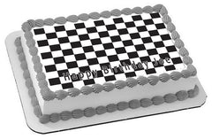 Chess Board - Edible Cake Topper OR Cupcake Topper, Decor