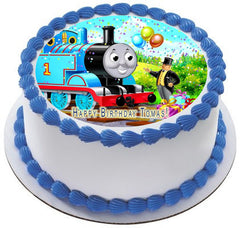 Thomas Train 1 Edible Birthday Cake Topper OR Cupcake Topper, Decor - Edible Prints On Cake (Edible Cake &Cupcake Topper)